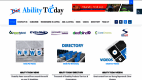 What Disabilitytoday.co.uk website looked like in 2020 (4 years ago)