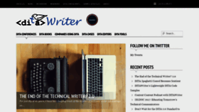 What Ditawriter.com website looked like in 2020 (4 years ago)