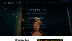 What Demelzafox.com website looked like in 2020 (4 years ago)