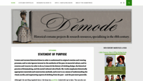 What Demodecouture.com website looked like in 2020 (4 years ago)