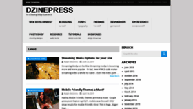What Dzinepress.com website looked like in 2020 (4 years ago)