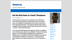 What Dosterxa.com website looked like in 2020 (4 years ago)