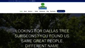 What Dallastreesurgeons.com website looked like in 2020 (4 years ago)