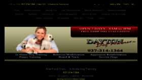What Daytondogtrainer.com website looked like in 2020 (4 years ago)