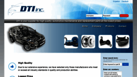 What Dti-parts.com website looked like in 2020 (4 years ago)