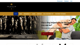 What Dogsforvets.com website looked like in 2020 (4 years ago)