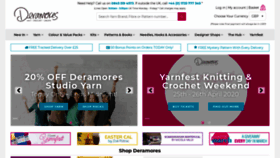 What Deramores.com website looked like in 2020 (4 years ago)