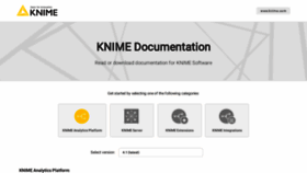 What Docs.knime.com website looked like in 2020 (4 years ago)