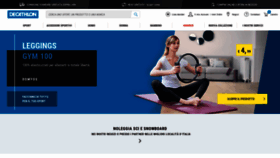 What Decathlon.it website looked like in 2020 (4 years ago)