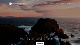 What Digitalnomadtravel.com website looked like in 2020 (4 years ago)