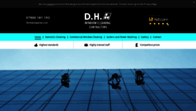 What Dhwindowcleaning.co.uk website looked like in 2020 (4 years ago)