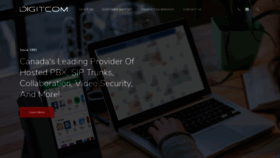 What Digitcom.ca website looked like in 2020 (5 years ago)