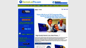 What Dentistlistpro.com website looked like in 2020 (4 years ago)