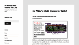 What Dr-mikes-math-games-for-kids.com website looked like in 2020 (4 years ago)