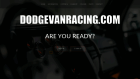 What Dodgevanracing.com website looked like in 2020 (4 years ago)
