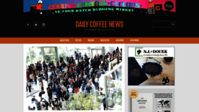 What Dailycoffeenews.com website looked like in 2020 (4 years ago)
