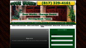 What Door-works.com website looked like in 2020 (4 years ago)