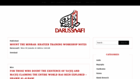 What Darussaafi.com website looked like in 2020 (4 years ago)