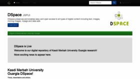 What Dspace.univ-ouargla.dz website looked like in 2020 (4 years ago)