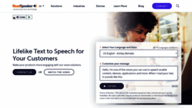 What Docreader.readspeaker.com website looked like in 2020 (4 years ago)