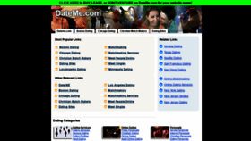 What Dateme.com website looked like in 2020 (4 years ago)