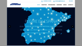 What Dimelsa.es website looked like in 2020 (4 years ago)