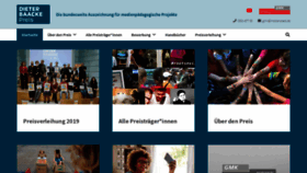 What Dieter-baacke-preis.de website looked like in 2020 (4 years ago)