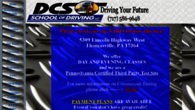 What Dcsdrivingschool.com website looked like in 2020 (4 years ago)
