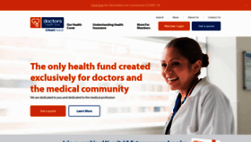 What Doctorshealthfund.com.au website looked like in 2020 (4 years ago)