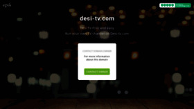 What Desi-tv.com website looked like in 2020 (4 years ago)