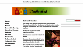 What Duftwelt.ch website looked like in 2020 (4 years ago)