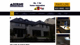 What Doranbrosconstruction.co.uk website looked like in 2020 (4 years ago)