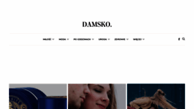 What Damsko.pl website looked like in 2020 (4 years ago)