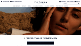 What Debeers.ca website looked like in 2020 (4 years ago)
