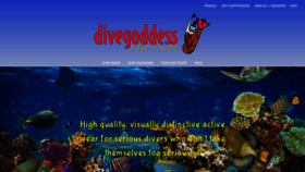 What Divegoddess.com website looked like in 2020 (4 years ago)