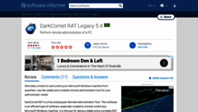 What Darkcomet-rat-legacy.software.informer.com website looked like in 2020 (4 years ago)