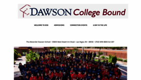 What Dawsoncollegebound.org website looked like in 2020 (4 years ago)