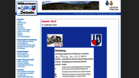 What Detzeln.de website looked like in 2020 (5 years ago)