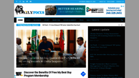 What Dailyfocus.com.ng website looked like in 2020 (4 years ago)