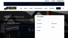 What Djhanleys.ie website looked like in 2020 (4 years ago)