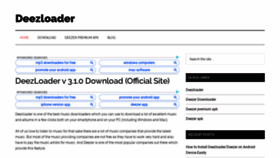 What Deezloader.net website looked like in 2020 (4 years ago)