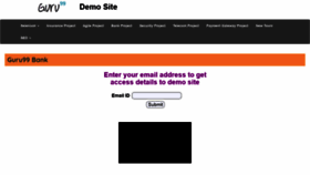 What Demo.guru99.com website looked like in 2020 (4 years ago)