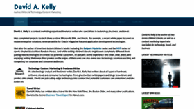 What Davidakelly.com website looked like in 2020 (4 years ago)
