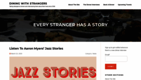 What Diningwithstrangers.com website looked like in 2020 (4 years ago)