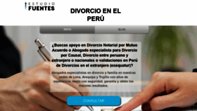 What Divorcioperu.pe website looked like in 2020 (4 years ago)