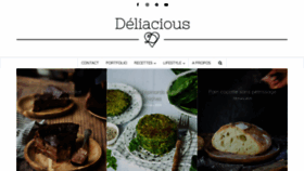 What Deliacious.com website looked like in 2020 (4 years ago)