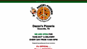 What Dazzospizza.com website looked like in 2020 (4 years ago)