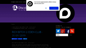 What Discolight.it website looked like in 2020 (4 years ago)