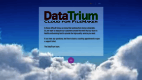 What Datatrium.com website looked like in 2020 (4 years ago)