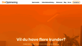 What Dinoptimering.dk website looked like in 2020 (4 years ago)